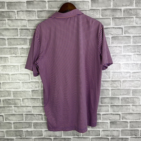 Peter Millar Summer Comfort Desert Mountain Golf Polo Shirt Mens Medium Stretch - Picture 5 of 8